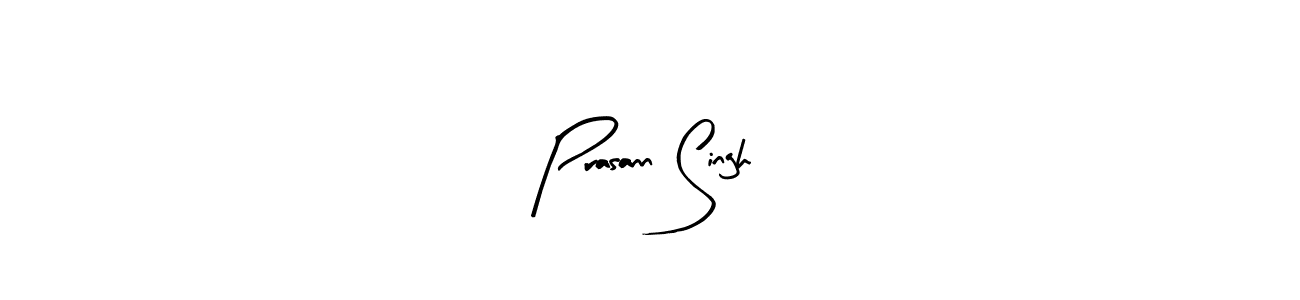 Arty Signature is a professional signature style that is perfect for those who want to add a touch of class to their signature. It is also a great choice for those who want to make their signature more unique. Get Prasann Singh name to fancy signature for free. Prasann Singh signature style 8 images and pictures png