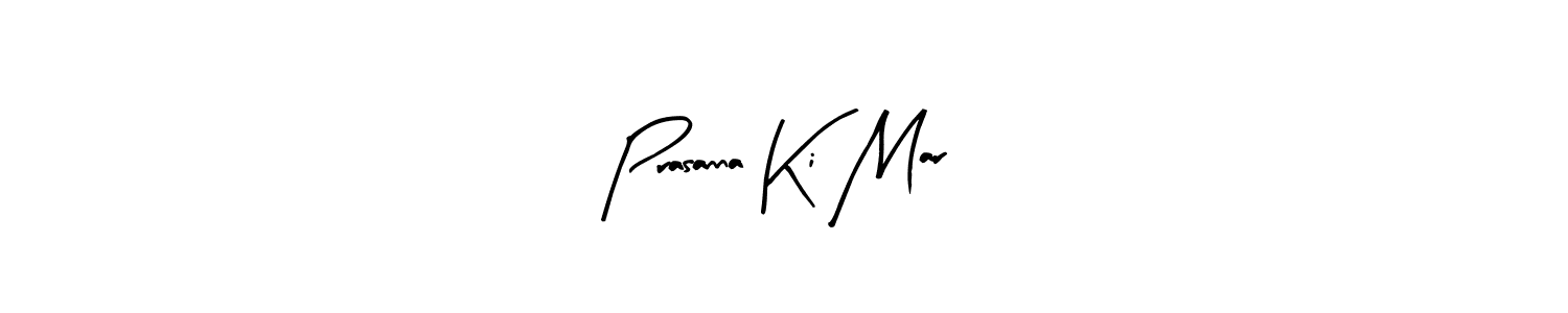 The best way (Arty Signature) to make a short signature is to pick only two or three words in your name. The name Prasanna Ki Mar include a total of six letters. For converting this name. Prasanna Ki Mar signature style 8 images and pictures png