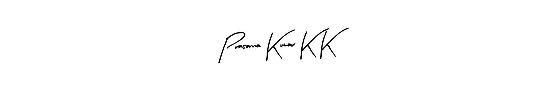 The best way (Arty Signature) to make a short signature is to pick only two or three words in your name. The name Prasanna Kumar K K include a total of six letters. For converting this name. Prasanna Kumar K K signature style 8 images and pictures png