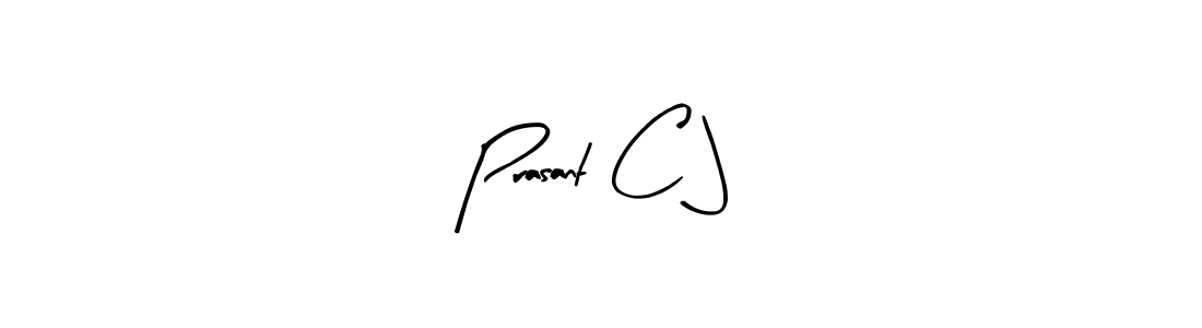 You should practise on your own different ways (Arty Signature) to write your name (Prasant C J) in signature. don't let someone else do it for you. Prasant C J signature style 8 images and pictures png