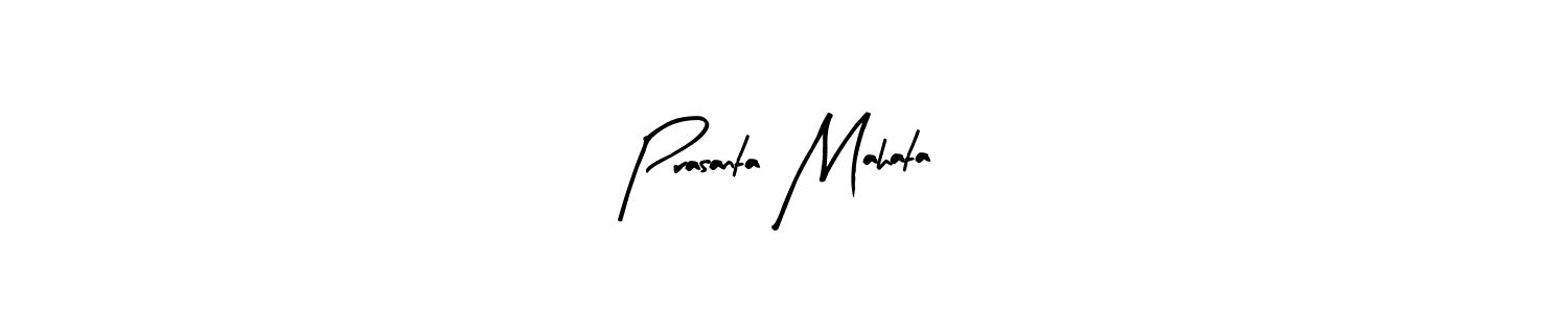 Create a beautiful signature design for name Prasanta Mahata. With this signature (Arty Signature) fonts, you can make a handwritten signature for free. Prasanta Mahata signature style 8 images and pictures png