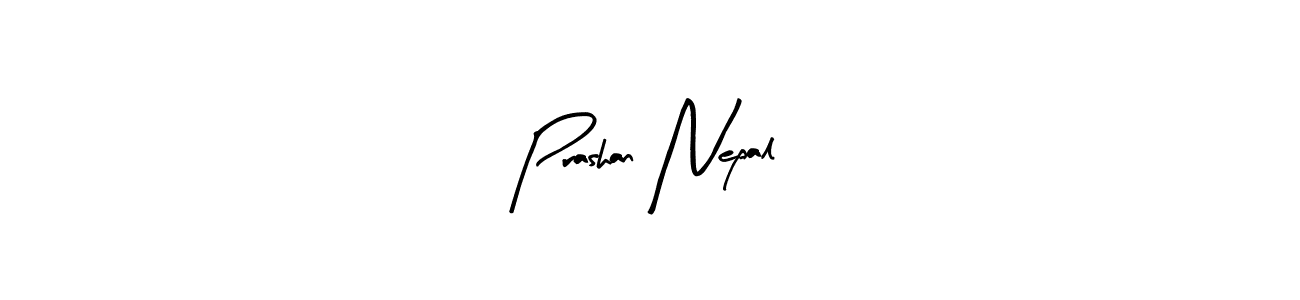 Also we have Prashan Nepal name is the best signature style. Create professional handwritten signature collection using Arty Signature autograph style. Prashan Nepal signature style 8 images and pictures png