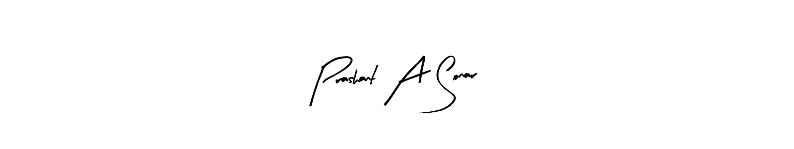 Similarly Arty Signature is the best handwritten signature design. Signature creator online .You can use it as an online autograph creator for name Prashant A Sonar. Prashant A Sonar signature style 8 images and pictures png