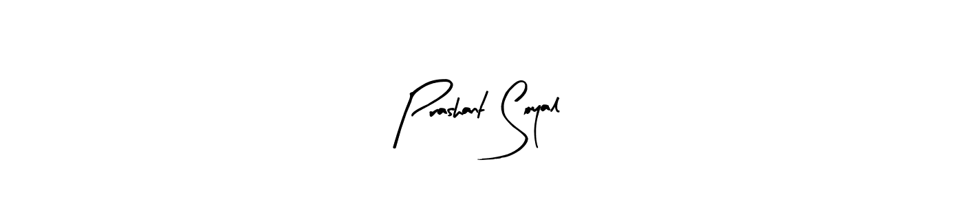 Use a signature maker to create a handwritten signature online. With this signature software, you can design (Arty Signature) your own signature for name Prashant Soyal. Prashant Soyal signature style 8 images and pictures png