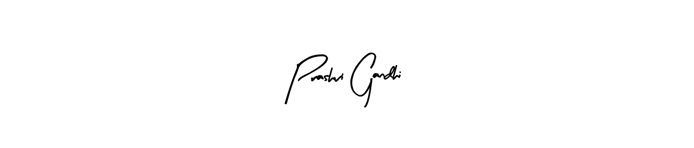 Similarly Arty Signature is the best handwritten signature design. Signature creator online .You can use it as an online autograph creator for name Prashvi Gandhi. Prashvi Gandhi signature style 8 images and pictures png