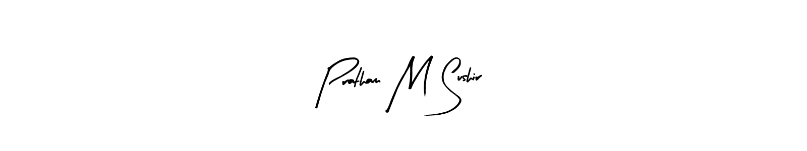 How to Draw Pratham M Sushir signature style? Arty Signature is a latest design signature styles for name Pratham M Sushir. Pratham M Sushir signature style 8 images and pictures png