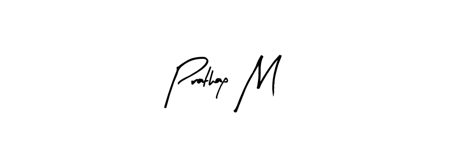 Design your own signature with our free online signature maker. With this signature software, you can create a handwritten (Arty Signature) signature for name Prathap M. Prathap M signature style 8 images and pictures png