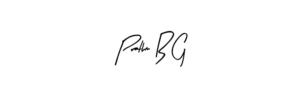 You can use this online signature creator to create a handwritten signature for the name Prathm B G. This is the best online autograph maker. Prathm B G signature style 8 images and pictures png