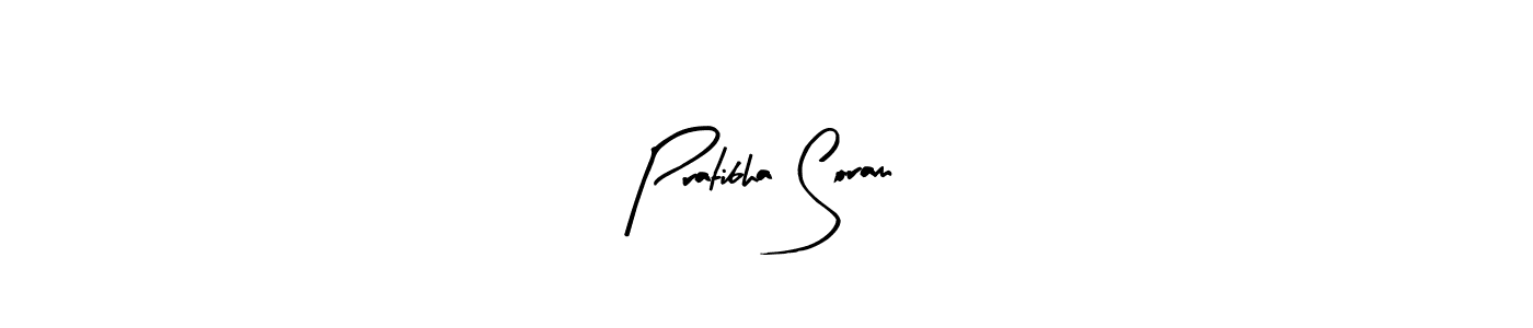 Similarly Arty Signature is the best handwritten signature design. Signature creator online .You can use it as an online autograph creator for name Pratibha Soram. Pratibha Soram signature style 8 images and pictures png