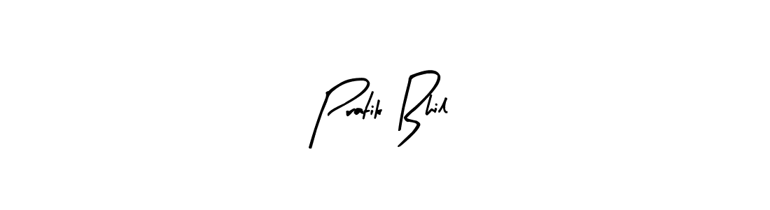 The best way (Arty Signature) to make a short signature is to pick only two or three words in your name. The name Pratik Bhil include a total of six letters. For converting this name. Pratik Bhil signature style 8 images and pictures png