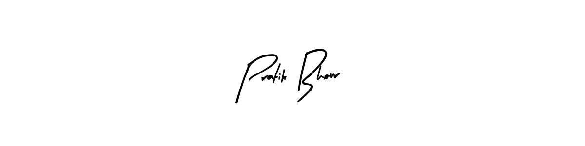 Create a beautiful signature design for name Pratik Bhour. With this signature (Arty Signature) fonts, you can make a handwritten signature for free. Pratik Bhour signature style 8 images and pictures png