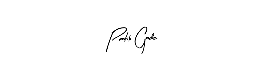 Design your own signature with our free online signature maker. With this signature software, you can create a handwritten (Arty Signature) signature for name Pratik Gade. Pratik Gade signature style 8 images and pictures png