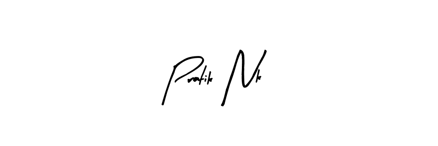 Also we have Pratik Nk name is the best signature style. Create professional handwritten signature collection using Arty Signature autograph style. Pratik Nk signature style 8 images and pictures png