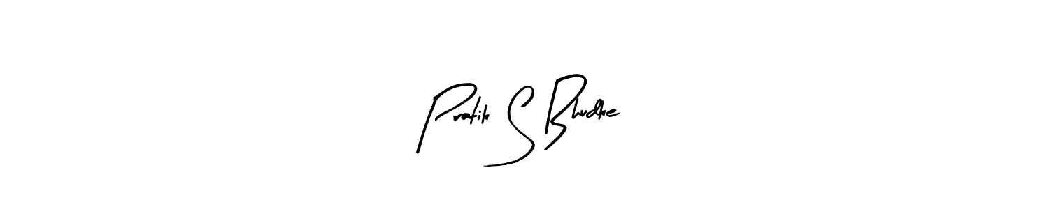 Make a beautiful signature design for name Pratik S Bhudke. With this signature (Arty Signature) style, you can create a handwritten signature for free. Pratik S Bhudke signature style 8 images and pictures png