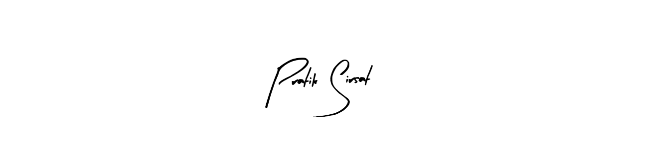 The best way (Arty Signature) to make a short signature is to pick only two or three words in your name. The name Pratik Sirsat include a total of six letters. For converting this name. Pratik Sirsat signature style 8 images and pictures png