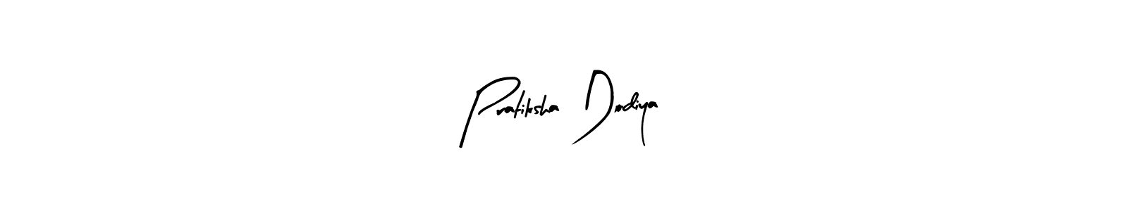 Also we have Pratiksha Dodiya name is the best signature style. Create professional handwritten signature collection using Arty Signature autograph style. Pratiksha Dodiya signature style 8 images and pictures png