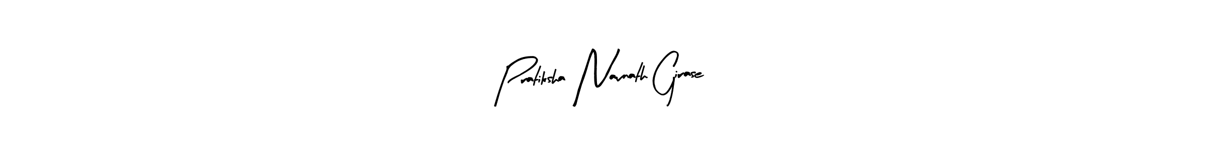 This is the best signature style for the Pratiksha Navnath Girase name. Also you like these signature font (Arty Signature). Mix name signature. Pratiksha Navnath Girase signature style 8 images and pictures png