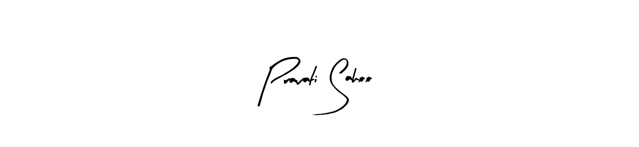How to make Pravati Sahoo name signature. Use Arty Signature style for creating short signs online. This is the latest handwritten sign. Pravati Sahoo signature style 8 images and pictures png
