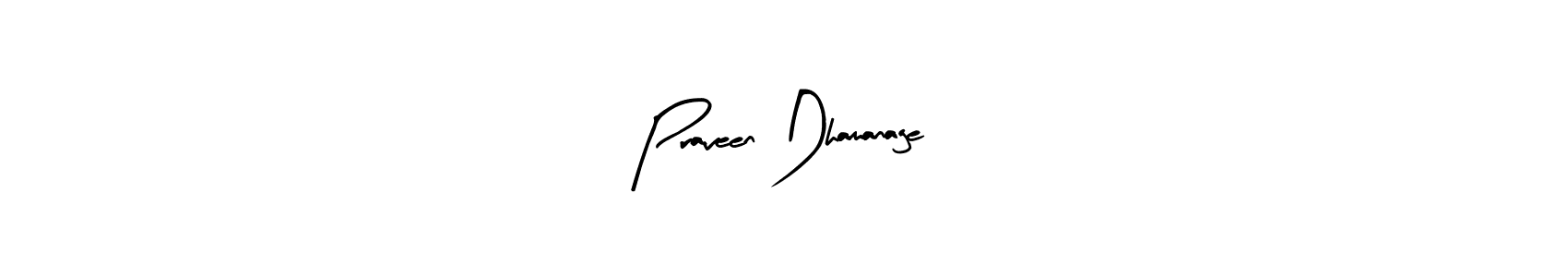 The best way (Arty Signature) to make a short signature is to pick only two or three words in your name. The name Praveen Dhamanage include a total of six letters. For converting this name. Praveen Dhamanage signature style 8 images and pictures png