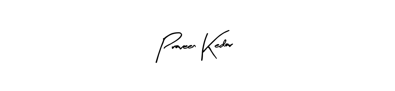 How to make Praveen Kedar name signature. Use Arty Signature style for creating short signs online. This is the latest handwritten sign. Praveen Kedar signature style 8 images and pictures png