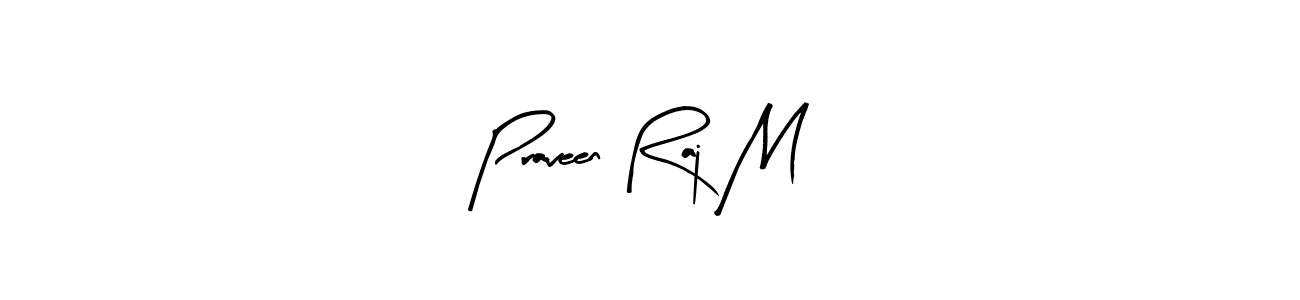 This is the best signature style for the Praveen Raj M name. Also you like these signature font (Arty Signature). Mix name signature. Praveen Raj M signature style 8 images and pictures png