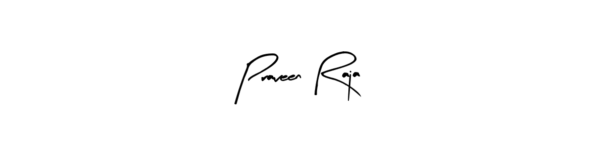 Arty Signature is a professional signature style that is perfect for those who want to add a touch of class to their signature. It is also a great choice for those who want to make their signature more unique. Get Praveen Raja name to fancy signature for free. Praveen Raja signature style 8 images and pictures png