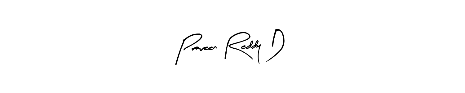 Similarly Arty Signature is the best handwritten signature design. Signature creator online .You can use it as an online autograph creator for name Praveen Reddy D. Praveen Reddy D signature style 8 images and pictures png