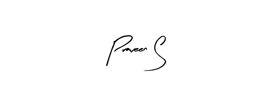 Make a beautiful signature design for name Praveen S. Use this online signature maker to create a handwritten signature for free. Praveen S signature style 8 images and pictures png