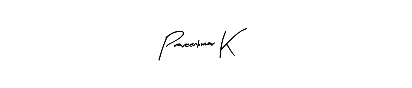 Praveenkumar K stylish signature style. Best Handwritten Sign (Arty Signature) for my name. Handwritten Signature Collection Ideas for my name Praveenkumar K. Praveenkumar K signature style 8 images and pictures png