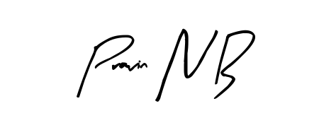 The Arty Signature typeface gives name Pravin N B a refined look. Suitable for certificates, diplomas, and official verification. Pravin N B signature style 8 images and pictures png