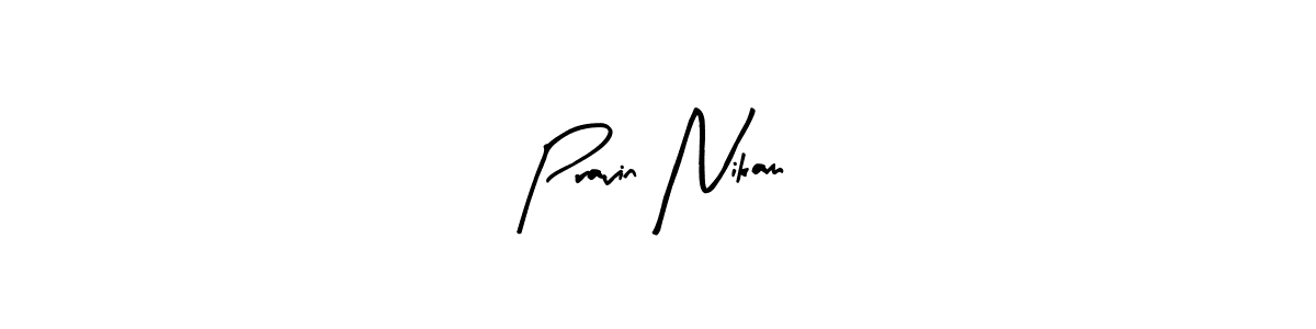 Use a signature maker to create a handwritten signature online. With this signature software, you can design (Arty Signature) your own signature for name Pravin Nikam. Pravin Nikam signature style 8 images and pictures png