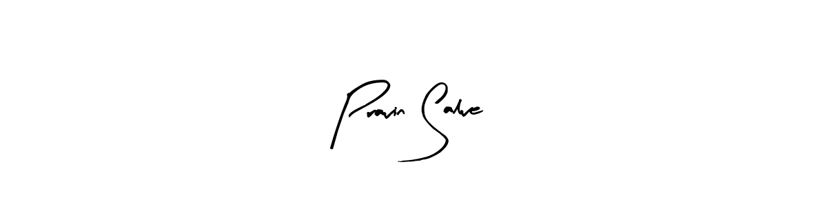 How to make Pravin Salve name signature. Use Arty Signature style for creating short signs online. This is the latest handwritten sign. Pravin Salve signature style 8 images and pictures png