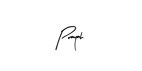 Use a signature maker to create a handwritten signature online. With this signature software, you can design (Arty Signature) your own signature for name Prayah. Prayah signature style 8 images and pictures png