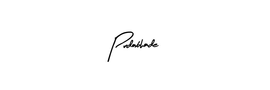 The best way (Arty Signature) to make a short signature is to pick only two or three words in your name. The name Prdabhade include a total of six letters. For converting this name. Prdabhade signature style 8 images and pictures png
