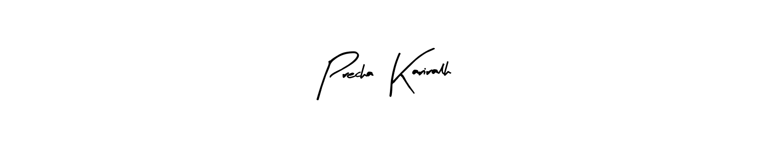 Make a beautiful signature design for name Precha  Kariralh. With this signature (Arty Signature) style, you can create a handwritten signature for free. Precha  Kariralh signature style 8 images and pictures png