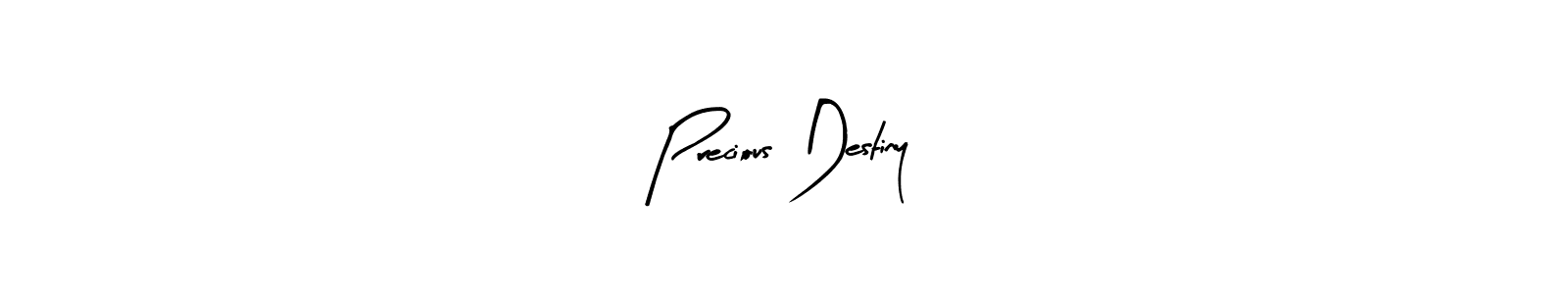 Use a signature maker to create a handwritten signature online. With this signature software, you can design (Arty Signature) your own signature for name Precious Destiny. Precious Destiny signature style 8 images and pictures png