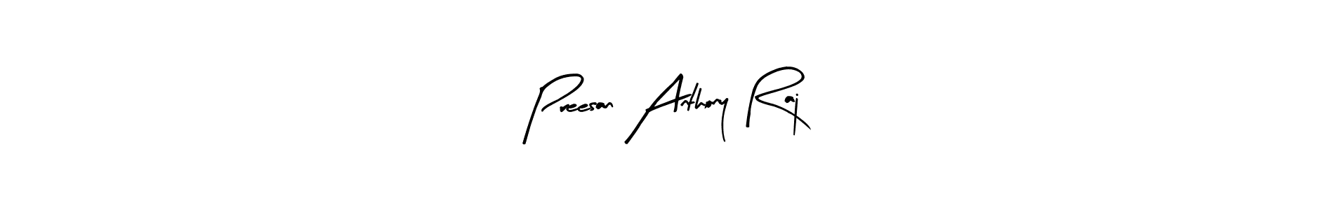 Make a beautiful signature design for name Preesan Anthony Raj. Use this online signature maker to create a handwritten signature for free. Preesan Anthony Raj signature style 8 images and pictures png