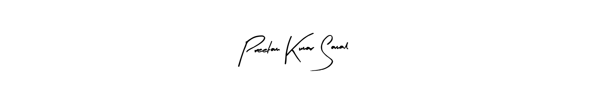 The best way (Arty Signature) to make a short signature is to pick only two or three words in your name. The name Preetam Kumar Samal include a total of six letters. For converting this name. Preetam Kumar Samal signature style 8 images and pictures png