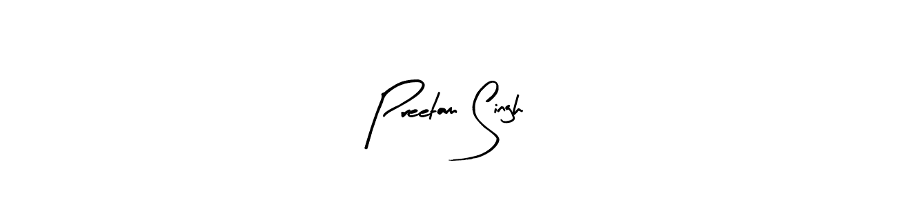 The best way (Arty Signature) to make a short signature is to pick only two or three words in your name. The name Preetam Singh include a total of six letters. For converting this name. Preetam Singh signature style 8 images and pictures png