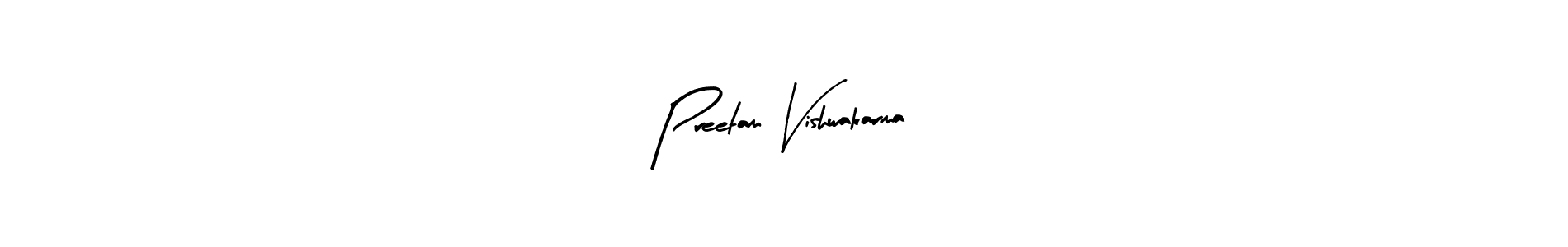 You should practise on your own different ways (Arty Signature) to write your name (Preetam Vishwakarma) in signature. don't let someone else do it for you. Preetam Vishwakarma signature style 8 images and pictures png