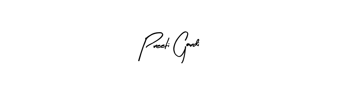 Also You can easily find your signature by using the search form. We will create Preeti Gardi name handwritten signature images for you free of cost using Arty Signature sign style. Preeti Gardi signature style 8 images and pictures png