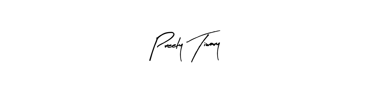 Arty Signature is a professional signature style that is perfect for those who want to add a touch of class to their signature. It is also a great choice for those who want to make their signature more unique. Get Preety Tiwary name to fancy signature for free. Preety Tiwary signature style 8 images and pictures png