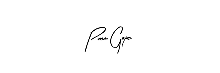How to make Prem Gope name signature. Use Arty Signature style for creating short signs online. This is the latest handwritten sign. Prem Gope signature style 8 images and pictures png