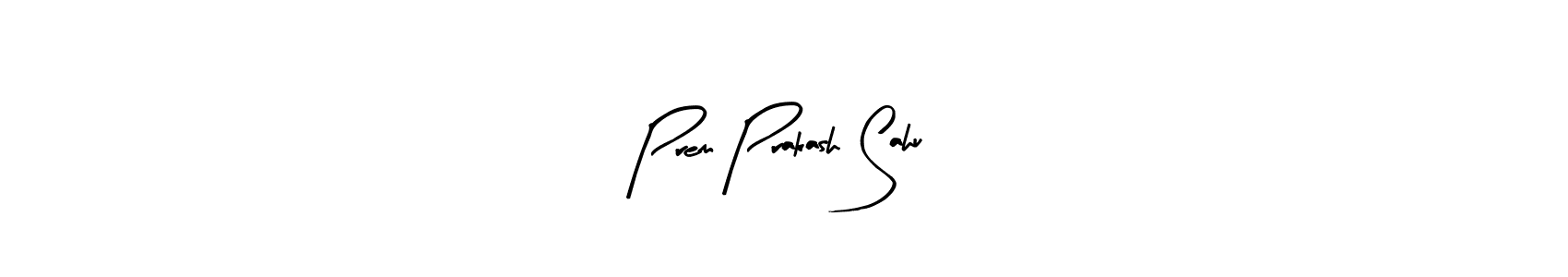 How to make Prem Prakash Sahu name signature. Use Arty Signature style for creating short signs online. This is the latest handwritten sign. Prem Prakash Sahu signature style 8 images and pictures png
