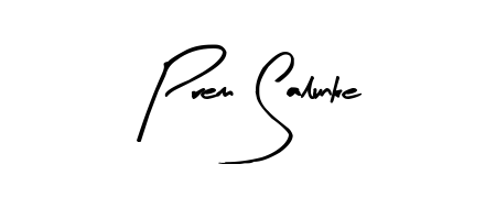 Discover how Prem Salunke looks in an executive cursive font (Arty Signature). Perfect for legal documents, invoices, and certificates. Prem Salunke signature style 8 images and pictures png