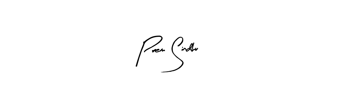 How to make Prem Sindhu name signature. Use Arty Signature style for creating short signs online. This is the latest handwritten sign. Prem Sindhu signature style 8 images and pictures png