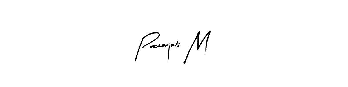 if you are searching for the best signature style for your name Premanjali M. so please give up your signature search. here we have designed multiple signature styles  using Arty Signature. Premanjali M signature style 8 images and pictures png