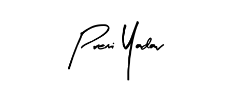 It looks like you need a new signature style for name Premi Yadav. Design unique handwritten (Arty Signature) signature with our free signature maker in just a few clicks. Premi Yadav signature style 8 images and pictures png