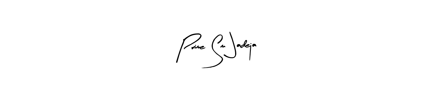 Create a beautiful signature design for name Prime Sm Jadeja. With this signature (Arty Signature) fonts, you can make a handwritten signature for free. Prime Sm Jadeja signature style 8 images and pictures png