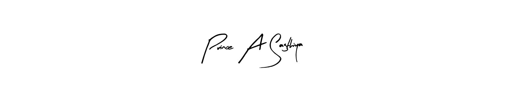 Create a beautiful signature design for name Prince A Sagthiya. With this signature (Arty Signature) fonts, you can make a handwritten signature for free. Prince A Sagthiya signature style 8 images and pictures png